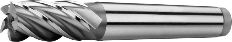 Tapper shank end mills short, for titanium machining, 35°, type H