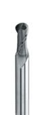 Solid carbide ball nose end mills