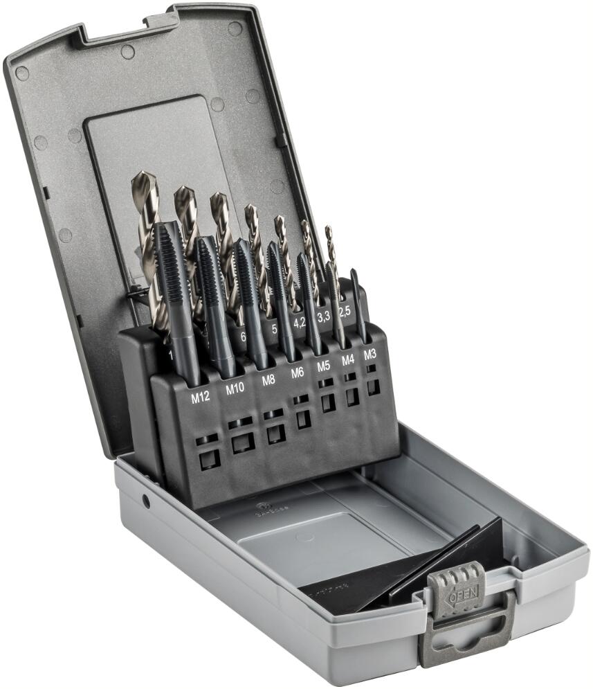 Jeu de taraudage machine + forets DIN338