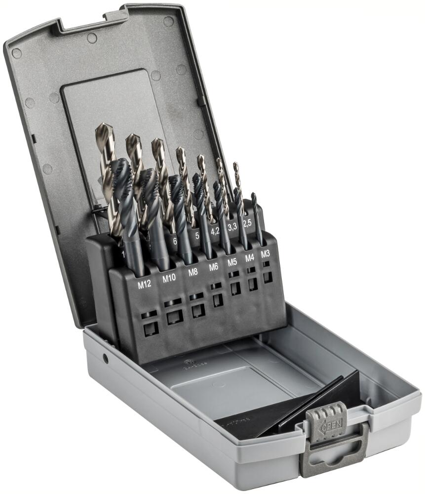 Jeu de taraudage machine, λ 40° + Forets DIN338