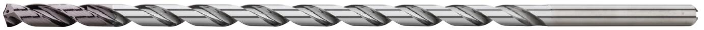 Spiralbohrer mit Zylinderschaft, extra lang, Innenkühlung, 25xD, Beschichtung AlTiN