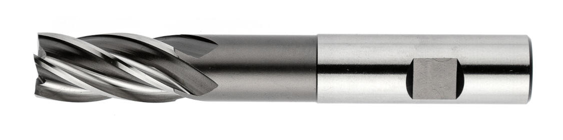 Planfräser, lang, 1 Schneide quer zur Mitte, 30°, Typ N, weldon flach, Durchmesser 19 mm