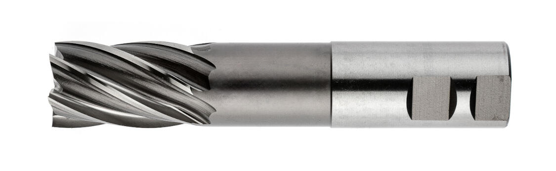 Stirnfräser, kurz, 1 Schneide quer zur Mitte, 30°, Typ N, weldon flach, Durchmesser 31,75 mm