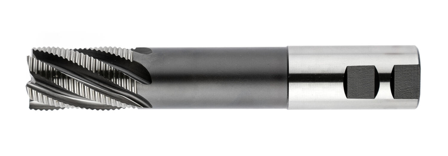 Zylindrischer Planfräser, lang, 2 Schneiden durch die Mitte, 30°, Typ NR, weldon flach, Durchmesser 31,75 mm