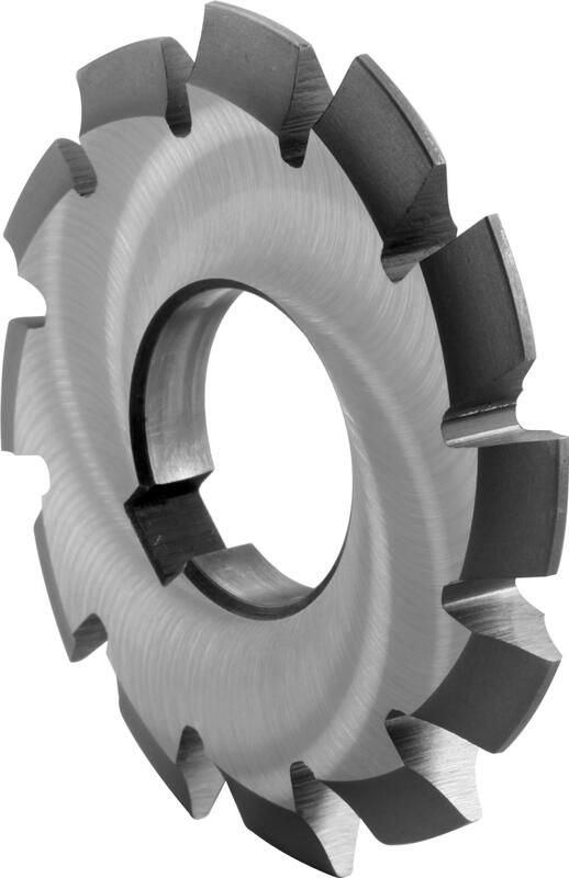 Involute gear cutters for spur wheels, pressure angle 20°