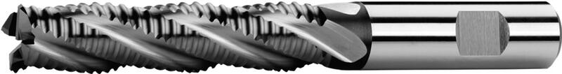 Фрезы концевые с цилиндрическим хвостовиком, длинные, с центрорежущим зубом, 30°, тип NR, лыска weldon