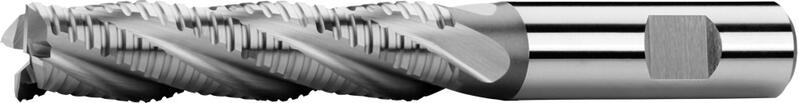 Фрезы концевые с цилиндрическим хвостовиком, длинные, с центрорежущим зубом, 30°, тип NR-F, лыска weldon