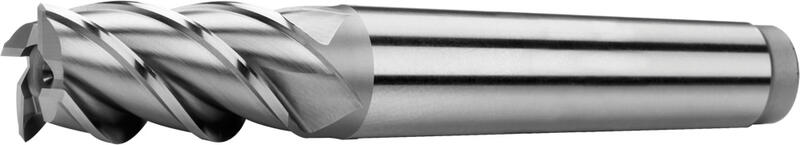 Tapper shank end mills short, coarse teeth, 45°, type W