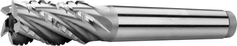 Tapper shank end mills short, for titanium machining, 35°, type CB