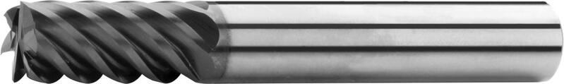 Frezy walcowo-czołowe długie, o drobnych ostrzach, 45°, typ H, gładka stopka, powłoka AlTiN