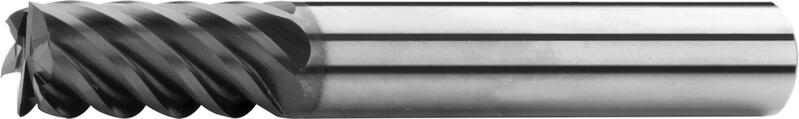 Schaftfräser lang, feingezahnt, 45°, Typ H, glatter Schaft, Beschichtung AlTiN