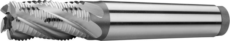 Tapper shank end mills short, 30°, type NR