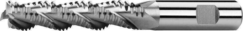 Фрезы концевые, длинные, для алюминиевых сплавов, с центрорежущим зубом, 35°, вид WR, лыска weldon