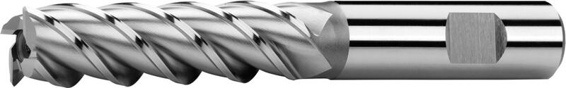 End mills long, 40°/35°, type N, Weldon shank