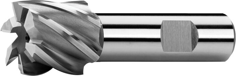 End mills extra short, type N, 30°, Weldon shank