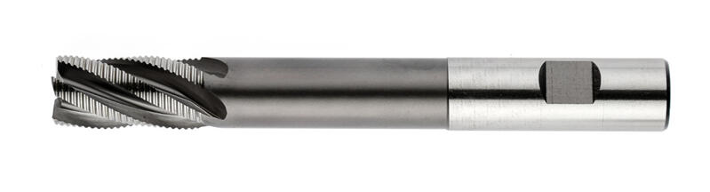 Face cutters, long, 1 cutting edge through the centre, 30°, type HR, weldon flat, diameter 19.1 mm